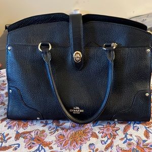 Coach multipocket leather bag